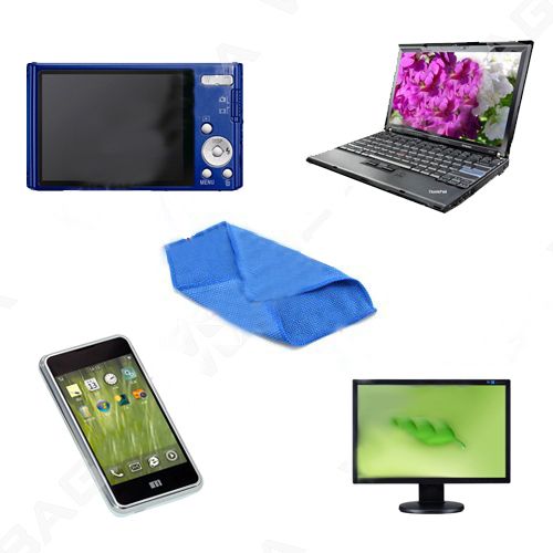 3pcs computer lens lcd led monitor screen cleaning microfiber cloth