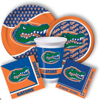 Florida Gators College Football Tailgate Party Supplies Plates Napkins