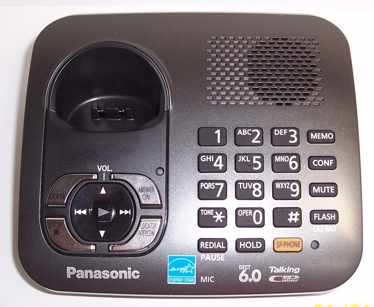 Panasonic KX TG6441 DECT 6 0 Cordless Phone Main Base