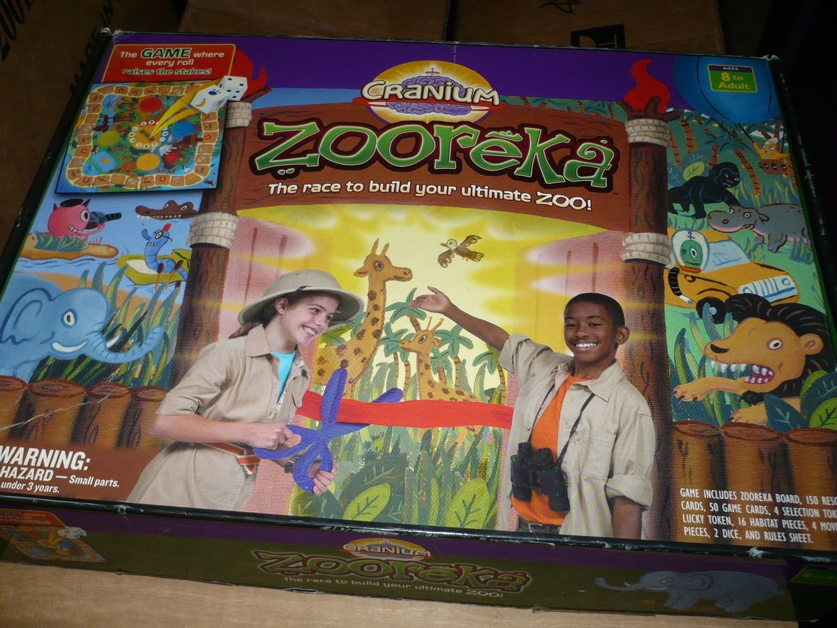 CRANIUM ZOOREKA BUILD YOUR ULTIMATE ZOO GAME COMPLETE FUN AGES 8