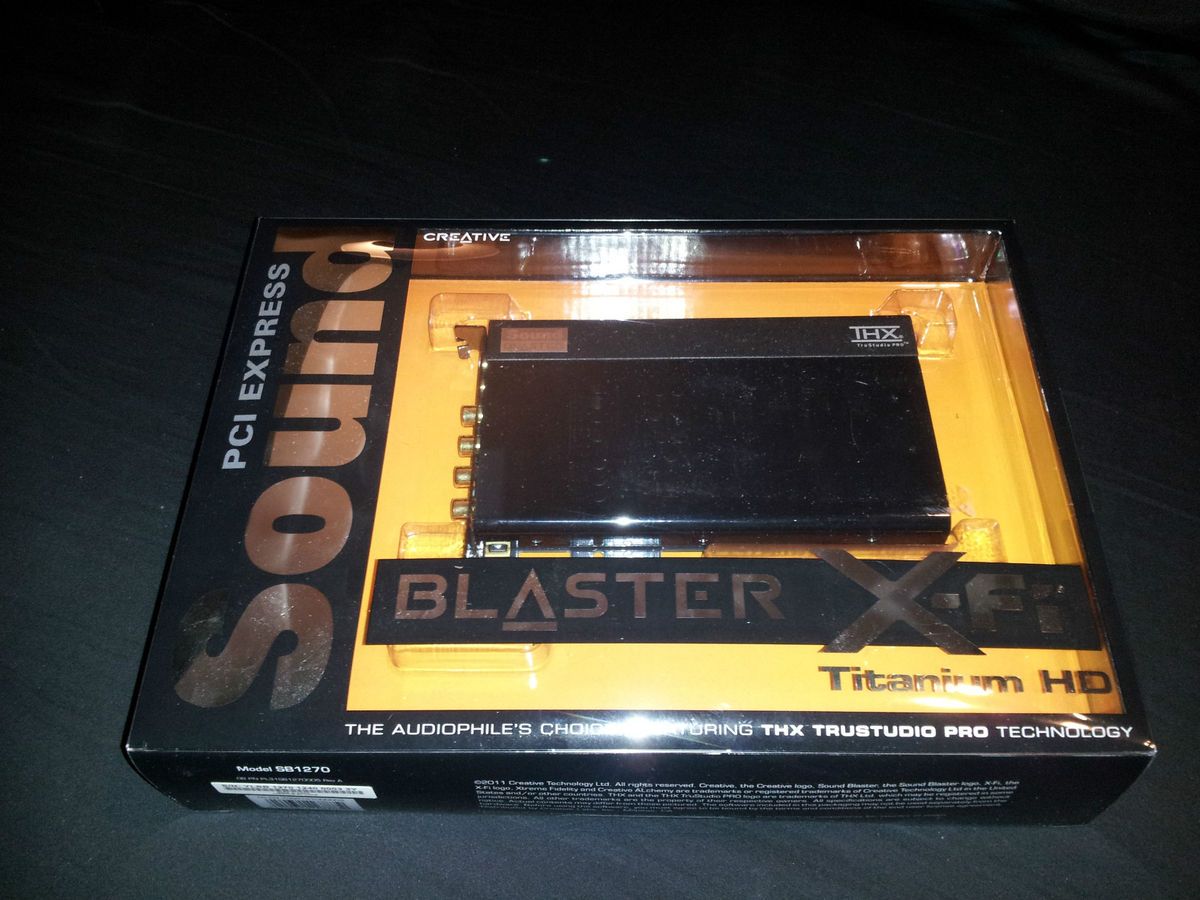 Creative Sound Blaster X Fi Titanium HD PCI Express x1 (SB1270) Sound