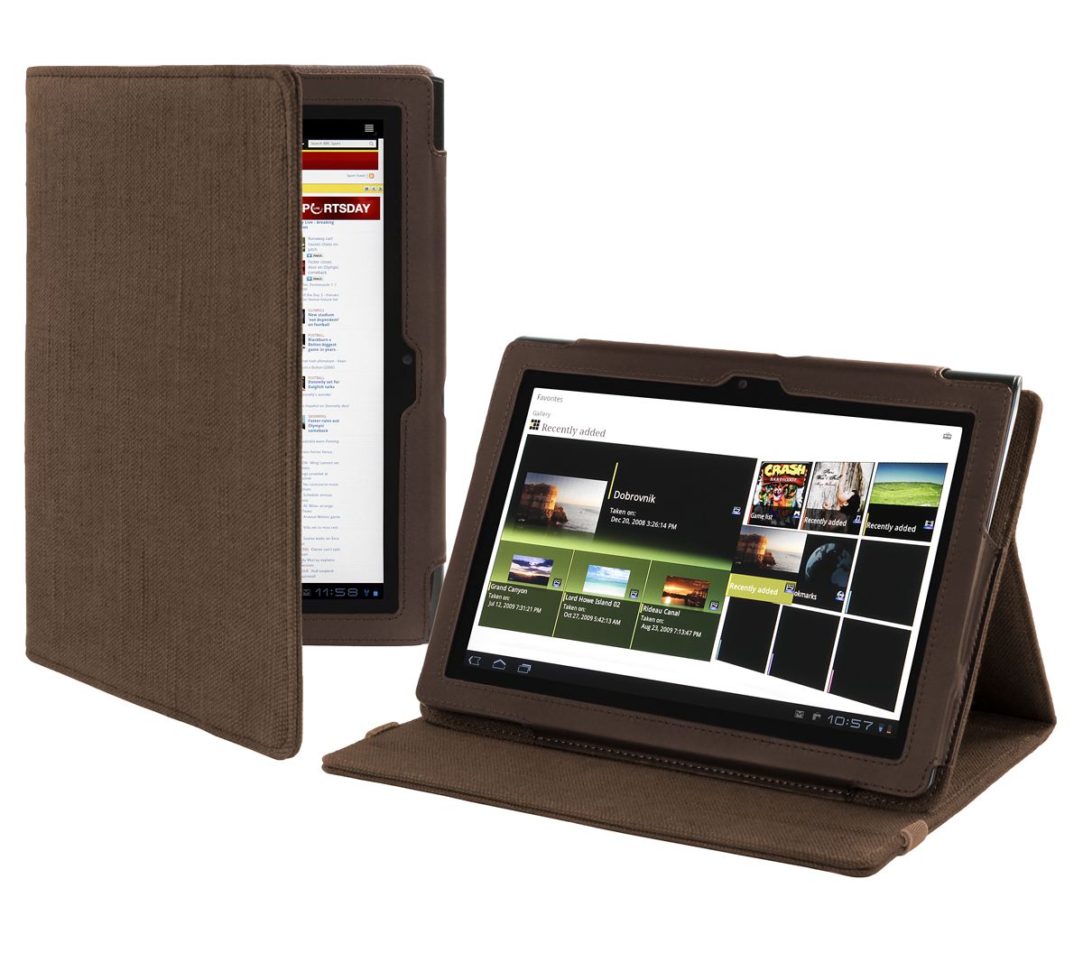 Cover Up Sony Tablet S 9 4 Inch Natural Hemp Version Stand Case Cocoa