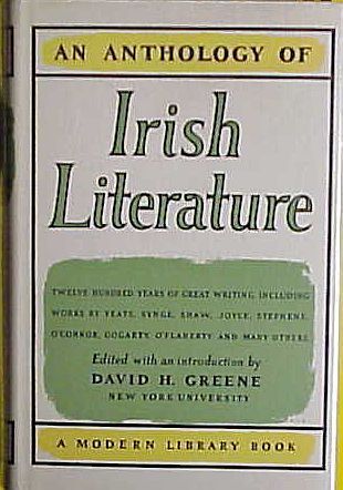 An Anthology of Irish Literature David H Greene