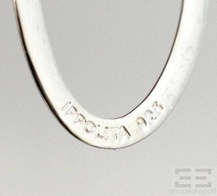 IPPOLITA Sterling Silver Dangle Hoop Earrings