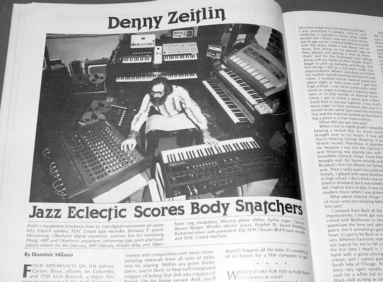  Keyboard Magazine Jul 1979 Robert Lamm of Chicago Denny Zeitlin