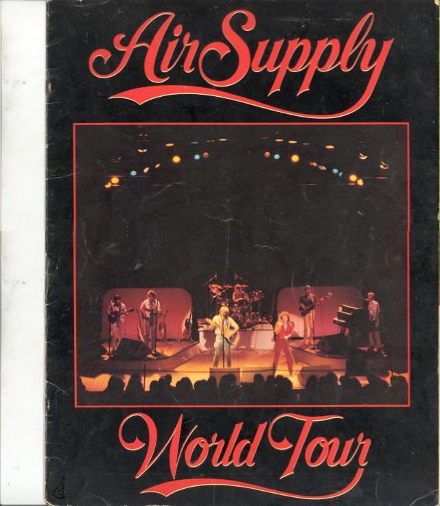 Air Supply 1982 Now and Forever Tour Concert Program Book
