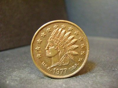 1977 Indian Head Penny Token Jolly Rogers 90th Bomb Group H Lot 223 C3