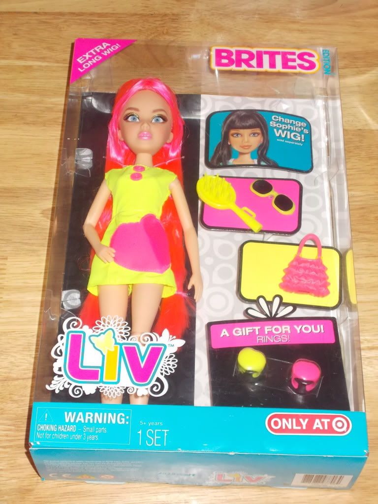 Liv Brites Edition Sophie Doll Target Exclusive Extra Long Pink Wig