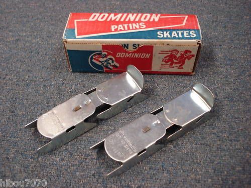 Vintage Iron Ice Skates Dominion Patins À Glace 19