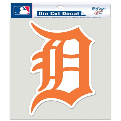 Detroit Tigers Primary Logo Die Cut Car Sticker NBA Decal 8 x 8