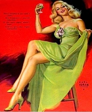 Marilyn Monroe Earl Moran Ad Calendar Pinup Litho 1948 Vtg Golden