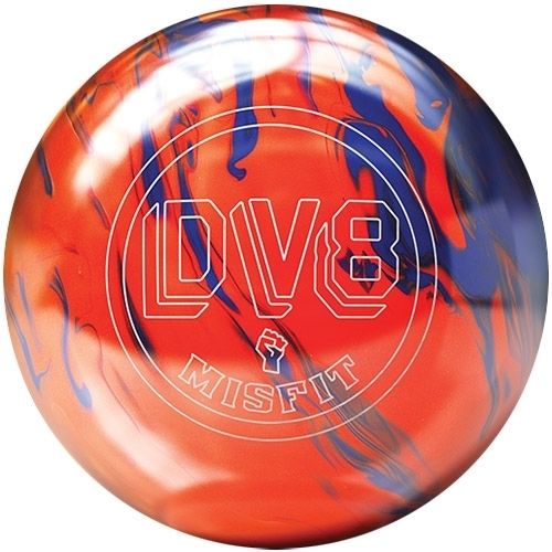 DV8 Misfit Orange Blue Bowling Ball 15 lb Brand New in Box