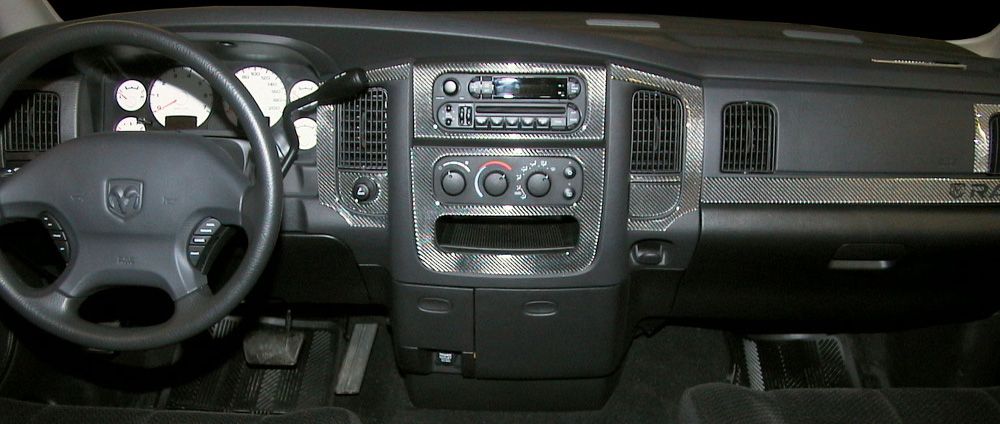 Dodge Ram 1500 2500 Interior Wood Carbon Fiber Dash Trim Kit