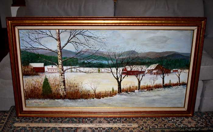 Edward Willis E w Redfield Signed Oil Painting Frame