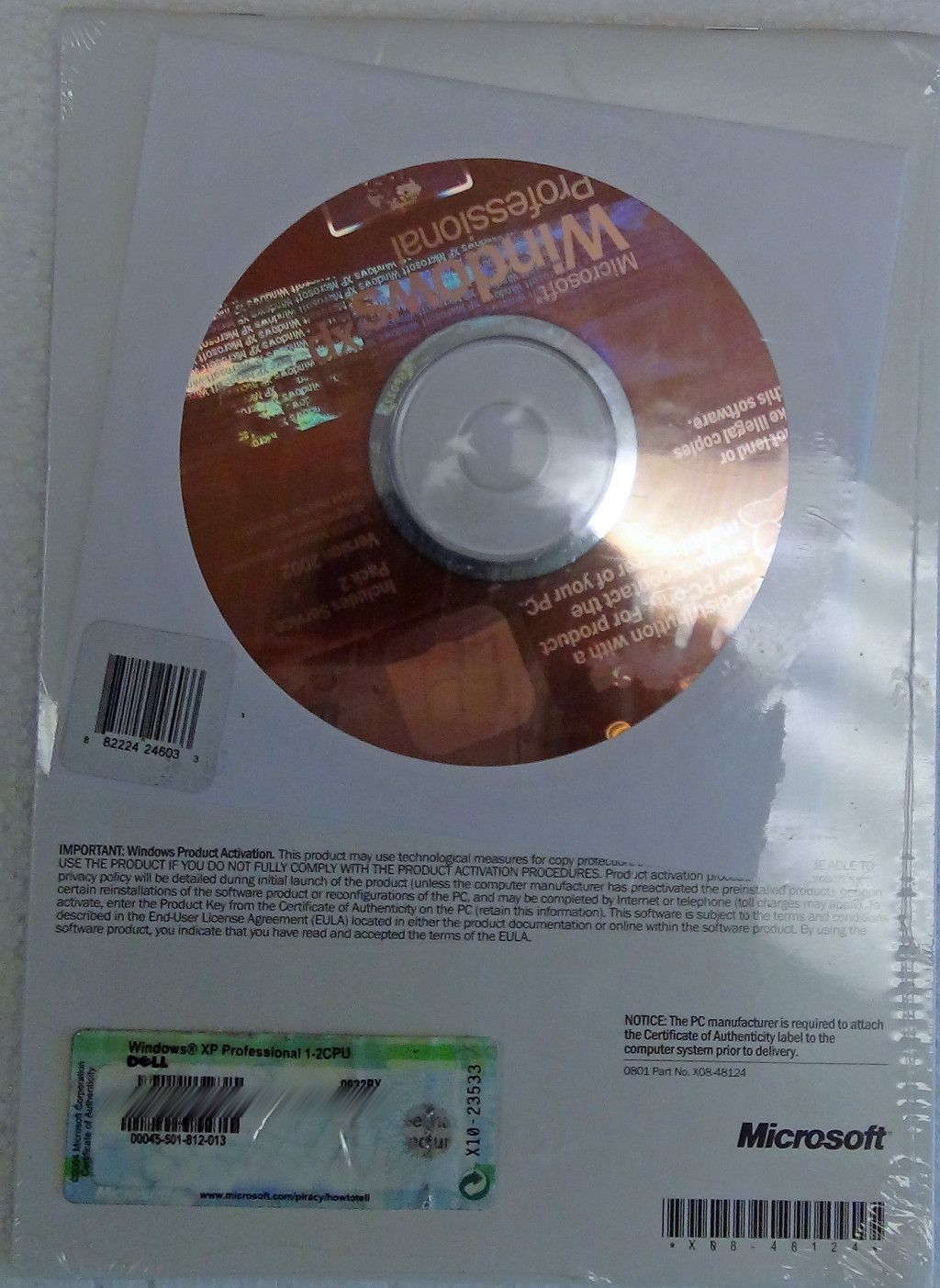 Windows XP Professional Microsoft w SP2 SEALED Full CD