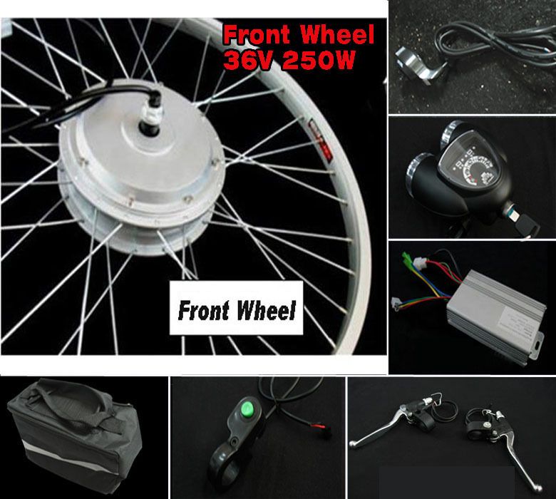 Front 36V 250W E Bike Electric Bicycle Conversion Kits Scooter Hub