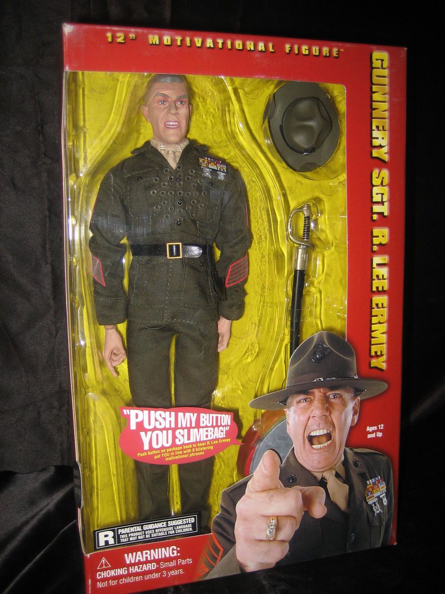 SIDESHOW Gunnery Sgt R Lee Ermey Talking 12 Inch Action Figure