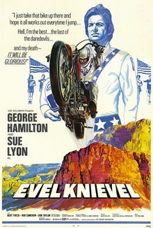 Evel Knievel 1971 Vintage Original Biographical Movie Poster 27X41 1
