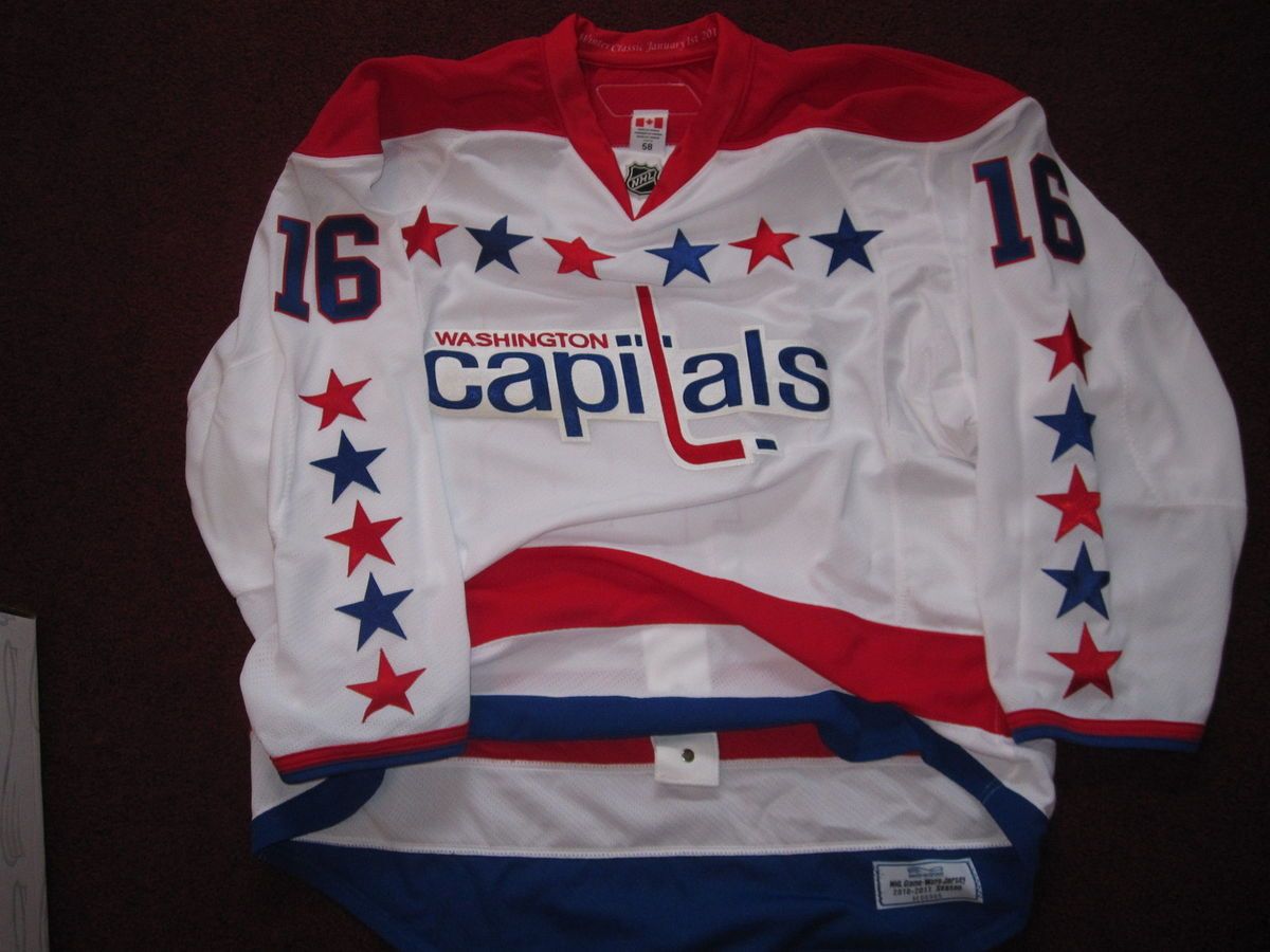 Washington Capitals Eric Fehr Game issued Winter Classic Style Jersey