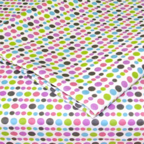  Dots Extra Long Bright Colorful Bedding Twin Sheet Set