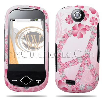  R710 Case Flower Peace Rubberized Hard Faceplate Cover Cricket