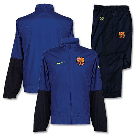 NIKE FC BARCELONA WOVEN WARM UP SUIT FOOTBALL X LARGE.