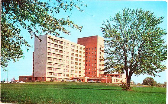 1960s Fort Dix New Jersey NJ Walson Hospital Postcard