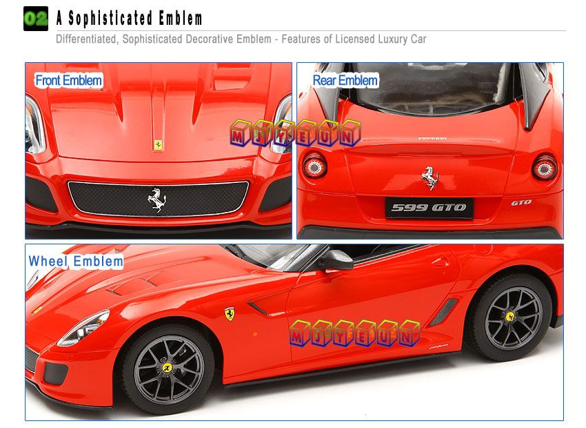 RC Ferrari 599 GTO Licensed 1 14 Scale Radio Remote Control Sport Car