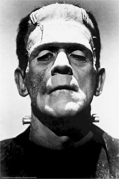 Movie Poster Frankenstein Boris Karloff Portrait