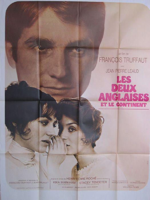 François TRUFFAUT French Movie Poster TWO ENGLISH GIRLS 1971