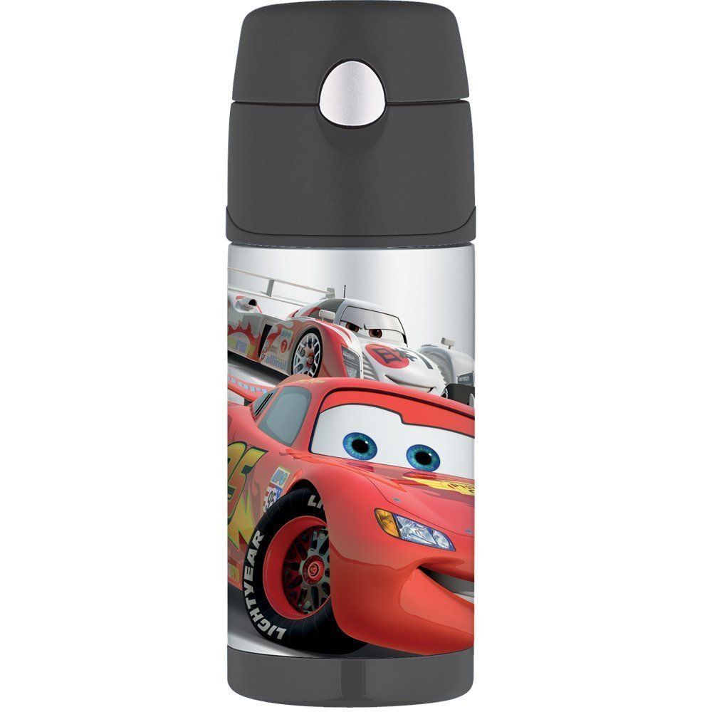 NWT Thermos Funtainer Drink Bottle, Cars 12 ounce