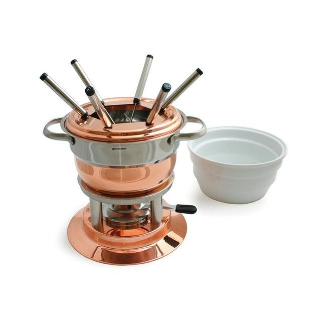 Swissmar Lausanne 11Pc Copper Fondue Set