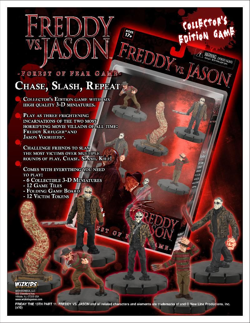 Freddy vs Jason Forest of Fear Game Krueger Voorhees Friday 13th