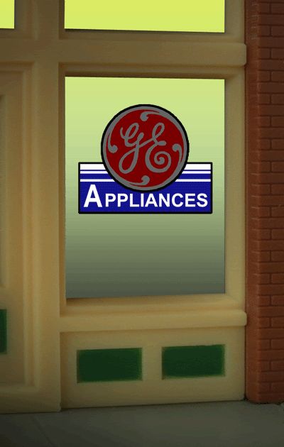 Millers GE Appliances Animated Neon Window Sign 8835