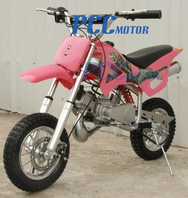 Brand Kid 49cc 50cc 2 Stroke Gas Motor Mini Bike Dirt Pit Bike Pink H