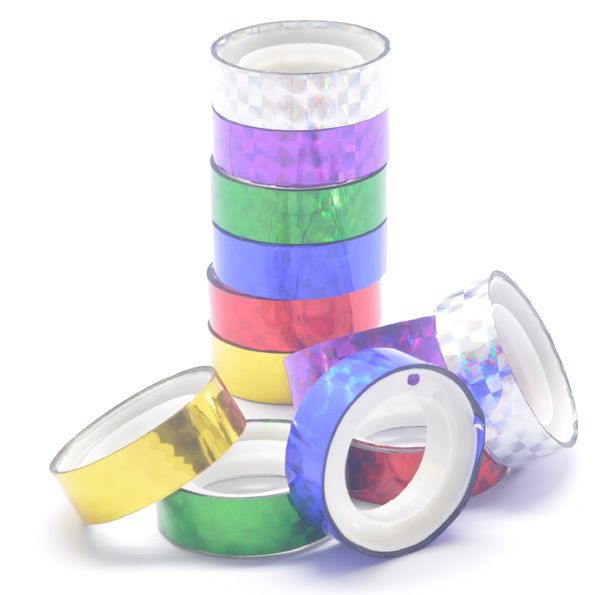 Colorful Gift Adhesive Stickers Craft Laser Decoration Tape Stationery