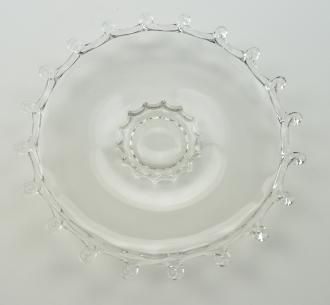 Heisey Blown Glass Nougat Plate Lariat Pattern 8 25Round Collectible