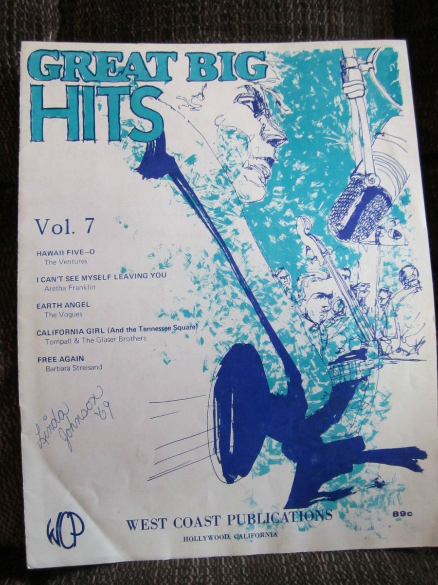 Great Big Hits Sheet Music Book