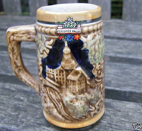 Antique Perisher Valley German Tankard Stein Cup Mug