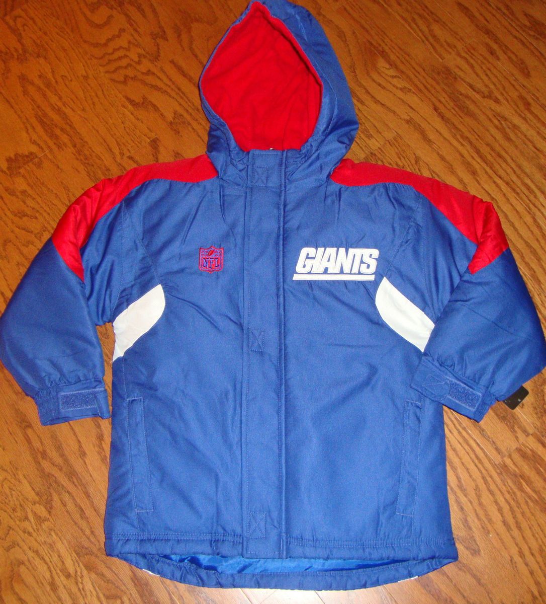 New York Giants Team NFL Winter Youth Hooded Parka Jacket