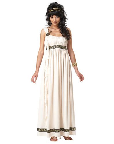 Womens Costume Olympic Goddess Greek Roman Dress