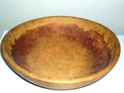 Antique Primitive Old Wood Munising Dough Bowl Early Vtg Large 13 5