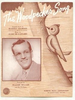 fine print woodpecker song 1940 glenn miller vintage sheet music