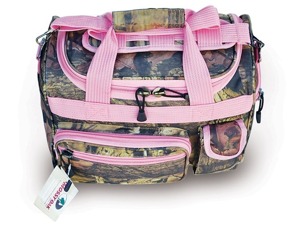 Mossy Oak Pink Ladys Range Bag Carry on Luggage Tactical Gun Duffle