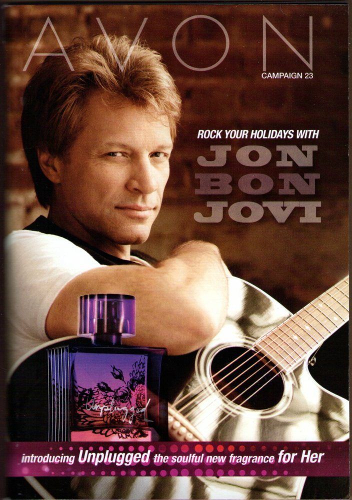 Jon Bon Jovi Salma Hayek Fergie 2012 Avon Campaign 23 Brochure KM