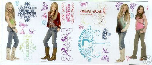 Hannah Montana Wall Stickers 26 Decals Miley Cyrus Room Decor