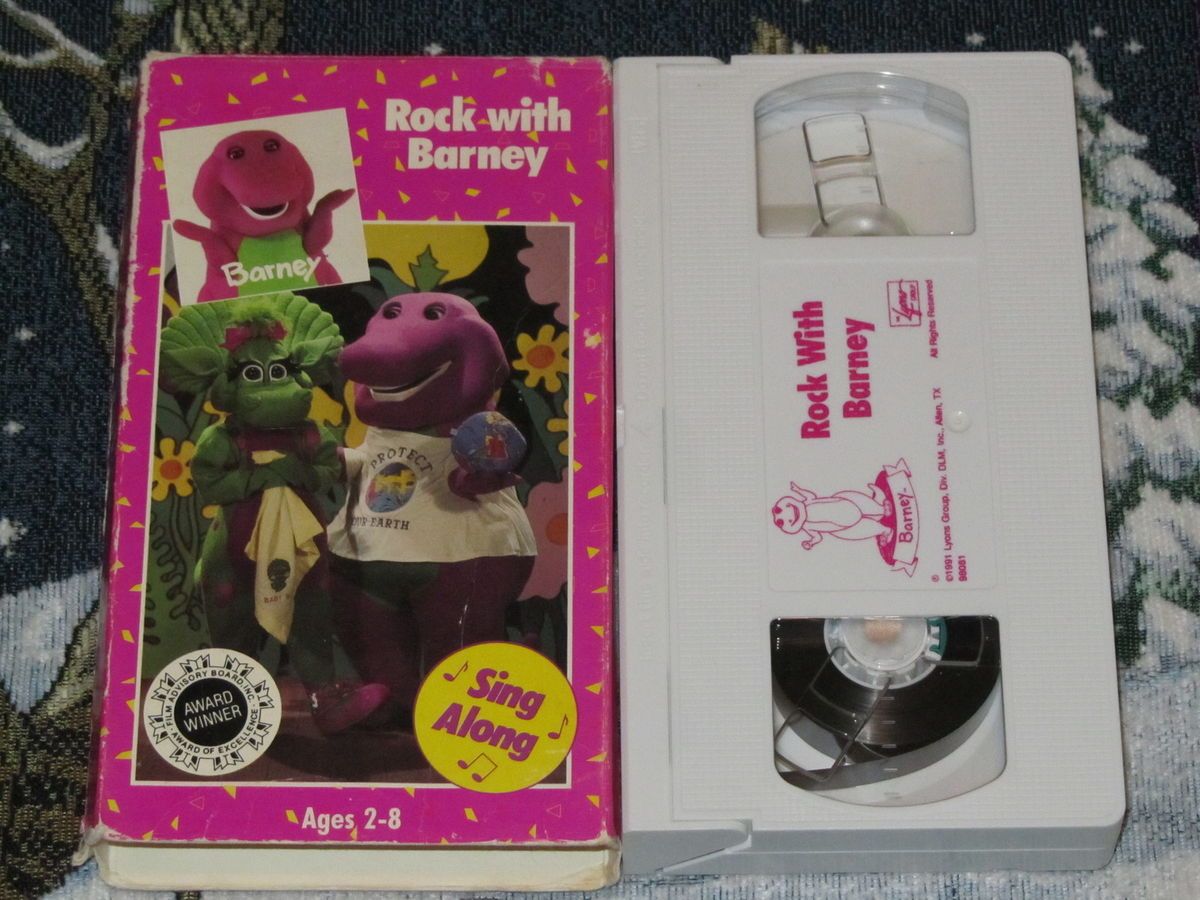  BARNEY VHS VIDEO TAPE HARD TO FIND OLDER COVER BABY BOP~FREE U.S. SHIP