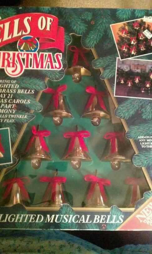 Mr. Christmas Bells of Christmas Lighted Musical Brass Bells Remote