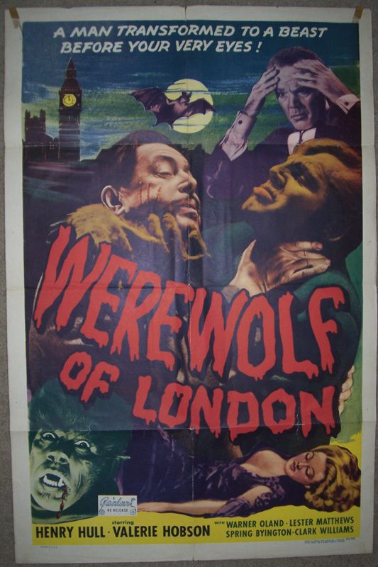 Werewolf of London Reissue One Sheet Poster Henry Hull