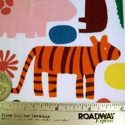 Alexander Henry 2 D Zoo Primary Animals Fabric yd 2D